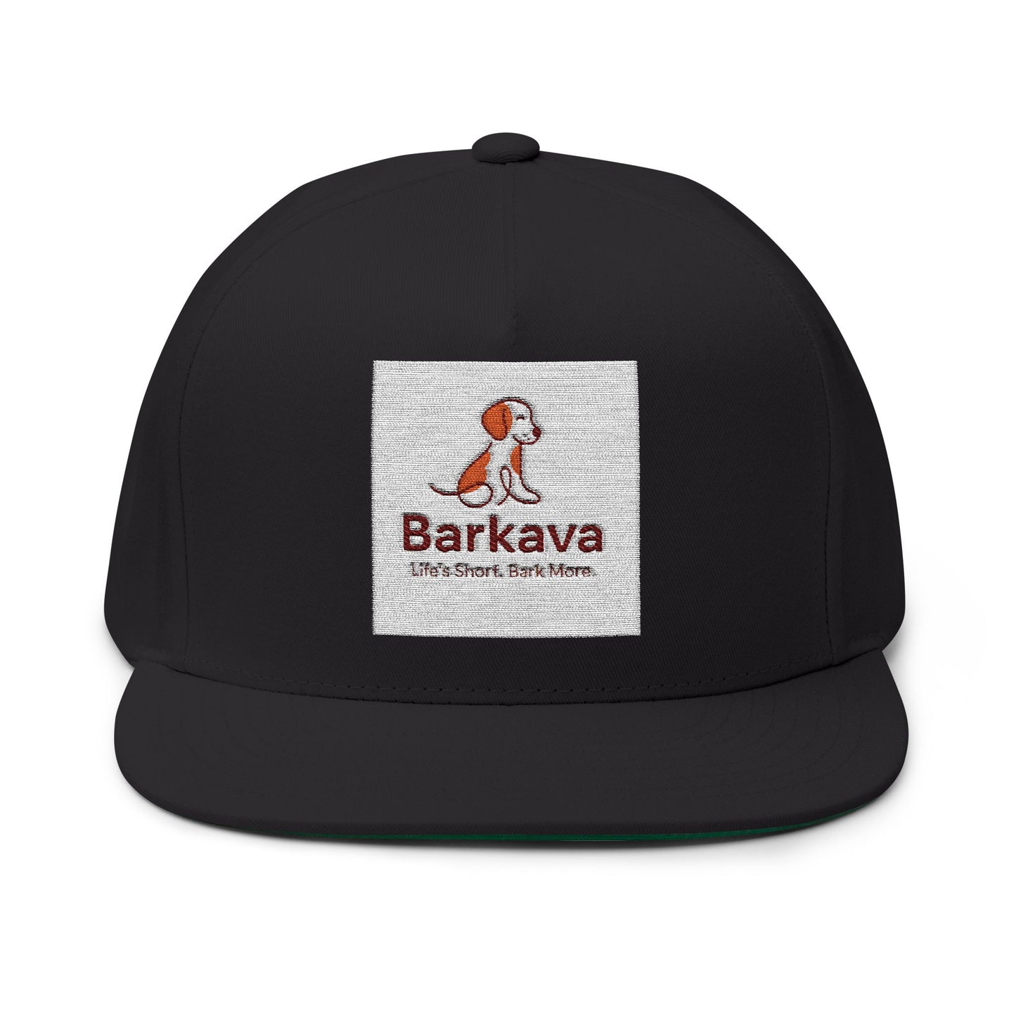 Flat Bill Cap | Custom Embroidered Hat, Dog Lover Gift, Casual Streetwear, Birthday Gift, Outdoor Adventure