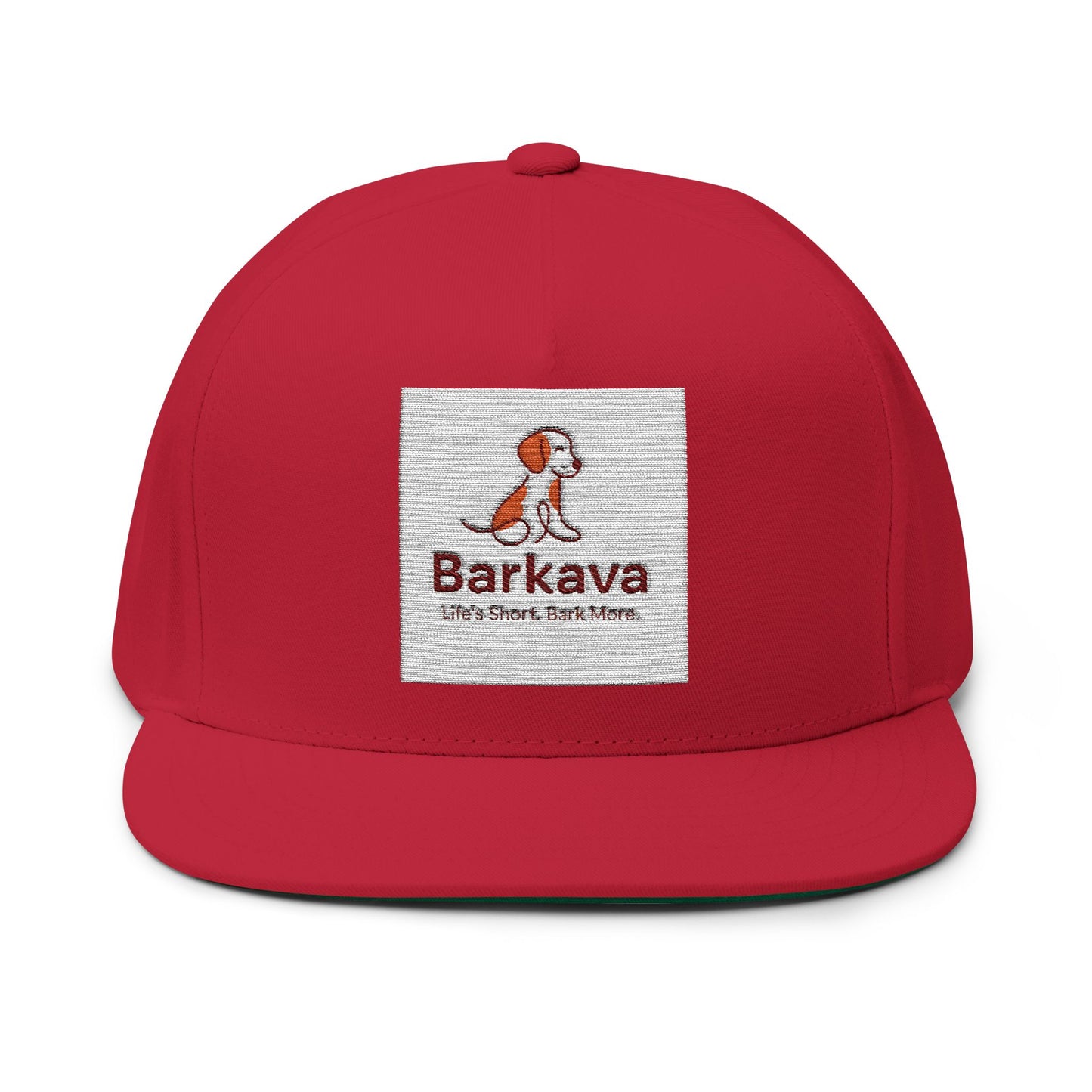 Flat Bill Cap | Custom Embroidered Hat, Dog Lover Gift, Casual Streetwear, Birthday Gift, Outdoor Adventure