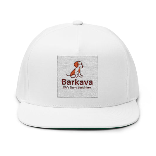 Flat Bill Cap | Custom Embroidered Hat, Dog Lover Gift, Casual Streetwear, Birthday Gift, Outdoor Adventure